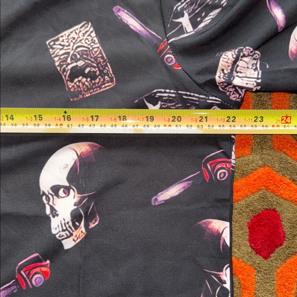 MAKE OFFER! Men''s Evil Dead II 2 Black Graphic Button Down Shirt horror Medium - Picture 4 of 6